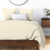 Trendy Large Buttercup Yellow Pastel Butter French Mattress Ticking Double Stripes