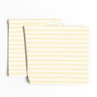 Trendy Large Buttercup Yellow Pastel Butter French Mattress Ticking Double Stripes