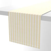 Trendy Large Buttercup Yellow Pastel Butter French Mattress Ticking Double Stripes