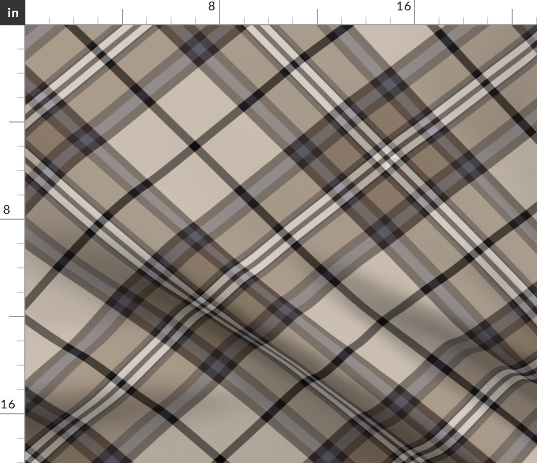 Southdown tartan - 10" diagonal custom colors