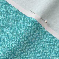 faux tweedy light bright aqua herringbone tweed