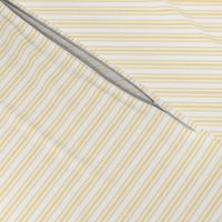 Classic Small Buttercup Yellow Pastel Butter French Mattress Ticking Double Stripes