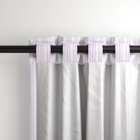 Trendy Large Orchid Lilac  Pastel Purple French Mattress Ticking Double Stripes