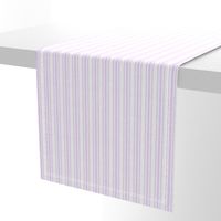 Trendy Large Orchid Lilac  Pastel Purple French Mattress Ticking Double Stripes