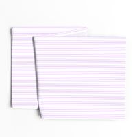 Trendy Large Orchid Lilac  Pastel Purple French Mattress Ticking Double Stripes