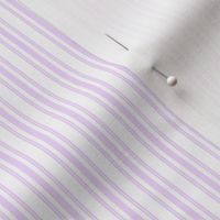 Classic Small Orchid Lilac Pastel Pale Purple French Mattress Ticking Double Stripes