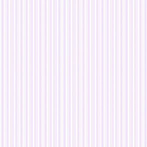 Classic Small Orchid Lilac Pastel Pale Purple French Mattress Ticking Double Stripes
