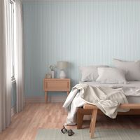 Classic Small Blue Lily Pastel Blue French Mattress Ticking Double Stripes