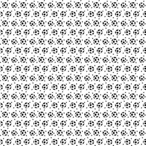 TINY - soccer fabric // soccer ball fabric black and white sports fabric soccer