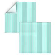 Classic Small Aqua Gift Box Pastel Aqua French Mattress Ticking Double Stripes