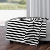 Watercolor Stripe in Black and White