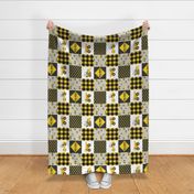 Big Bro  - Construction Wholecloth - yellow and black plaid (90) - LAD19BS