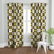 Big Bro  - Construction Wholecloth - yellow and black plaid (90) - LAD19BS