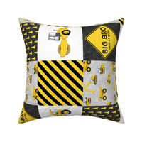 Big Bro  - Construction Wholecloth - yellow and black (90) - LAD19BS
