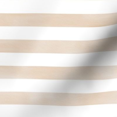 Watercolor Stripe in tan, camel, neutral and white
