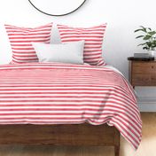 Watercolor Stripe in Red and White