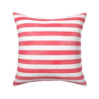 Watercolor Stripe in Red and White