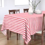 Watercolor Stripe in Red and White