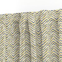 navy and gold zig zag small size