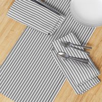 Classic Small Black Tarp Pastel Black French Mattress Ticking Double Stripes