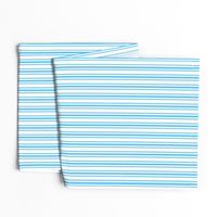 Trendy Large Blue Sky Pastel Blue French Mattress Ticking Double Stripes