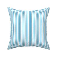 Trendy Large Blue Sky Pastel Blue French Mattress Ticking Double Stripes