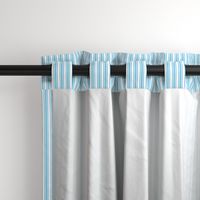 Classic Small Blue Sky Pastel Blue French Mattress Ticking Double Stripes