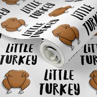 Little Turkey -  thanksgiving turkey - white  - LAD19