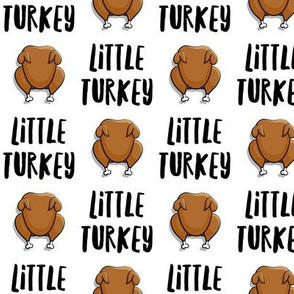 Little Turkey -  thanksgiving turkey - white  - LAD19