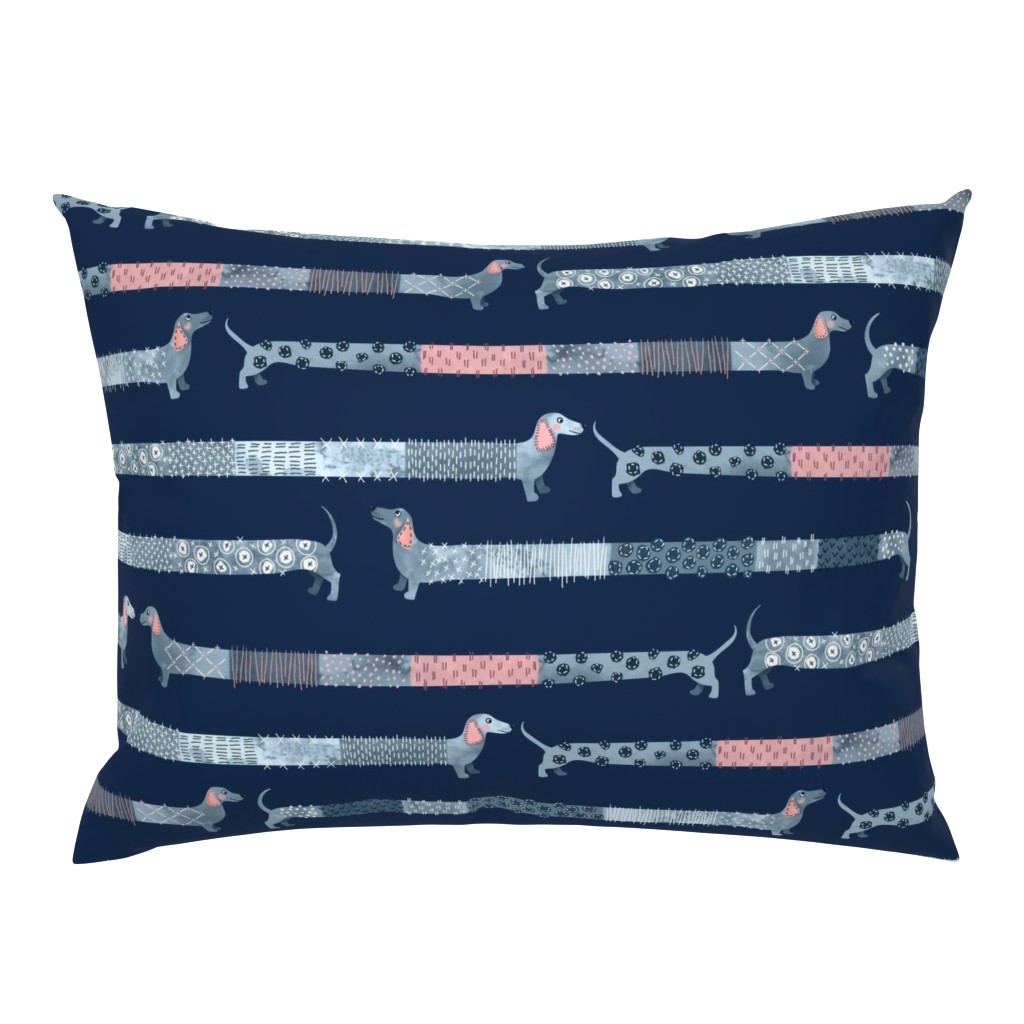 Sashiko Style Dachshund