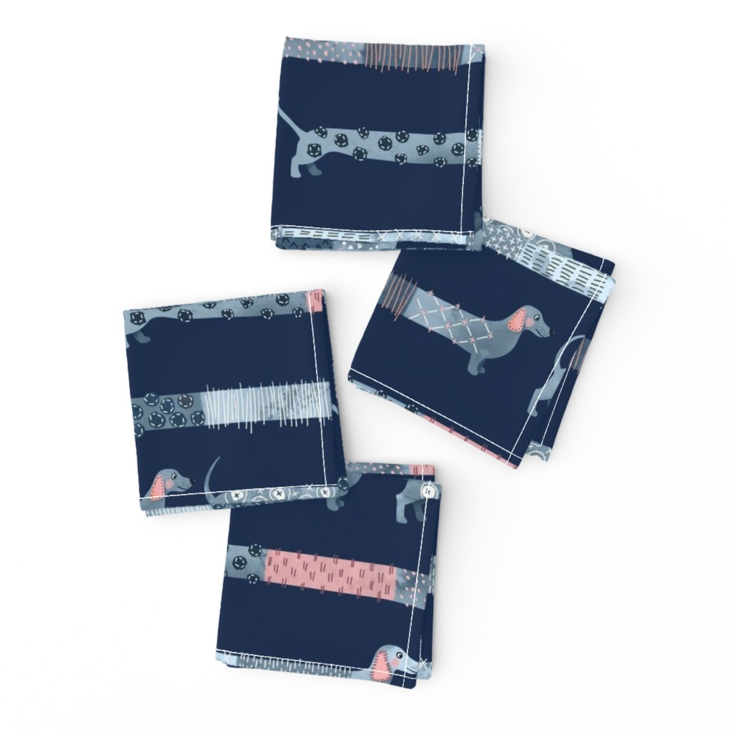 Sashiko Style Dachshund