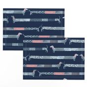 Sashiko Style Dachshund