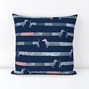 Sashiko Style Dachshund