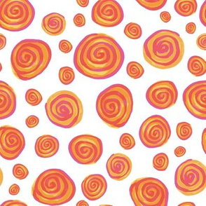 orange spirals by rysunki_malunki