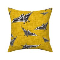 pterosaur flying dinosaur  yellow