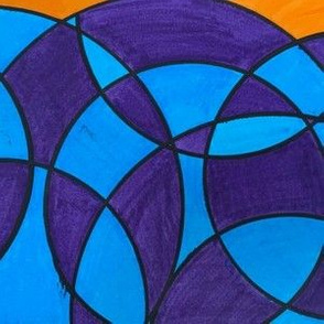 Blue and Purple Circles