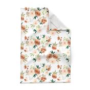 10.5" Sante Fe Watercolor Florals // White