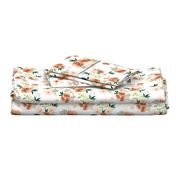 10.5" Sante Fe Watercolor Florals // White