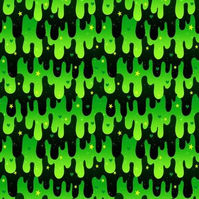Slime Green Black Fabric, Wallpaper and Home Decor | Spoonflower