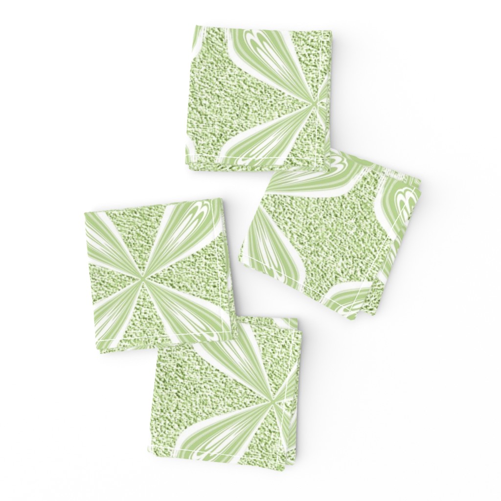 Velvety Petal Pattern Lime Green  