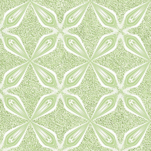 Velvety Petal Pattern Lime Green  