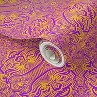 Daemon Damask purple-yellow