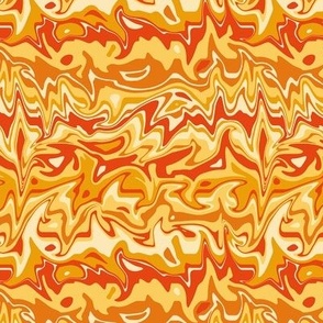 small scale marbled yellow orange