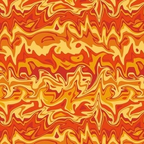 small scale marbled flames
