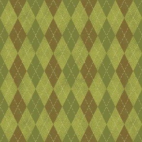 argyle apple green and brown