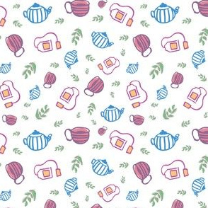 tea seamless repeat pattern design