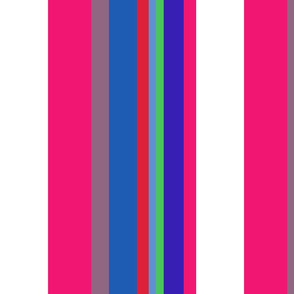 Resort Stripe (multicolor on white) 12inch repeat