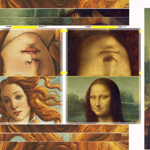 Fine Art Face Masks Mona Lisa and Birth of Venus 