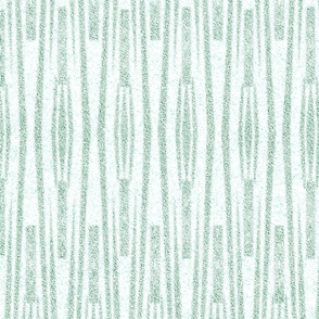 Velvety Tribal Stripes in Leaf Green  