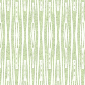 Velvety Tribal Stripes in LIme Green  